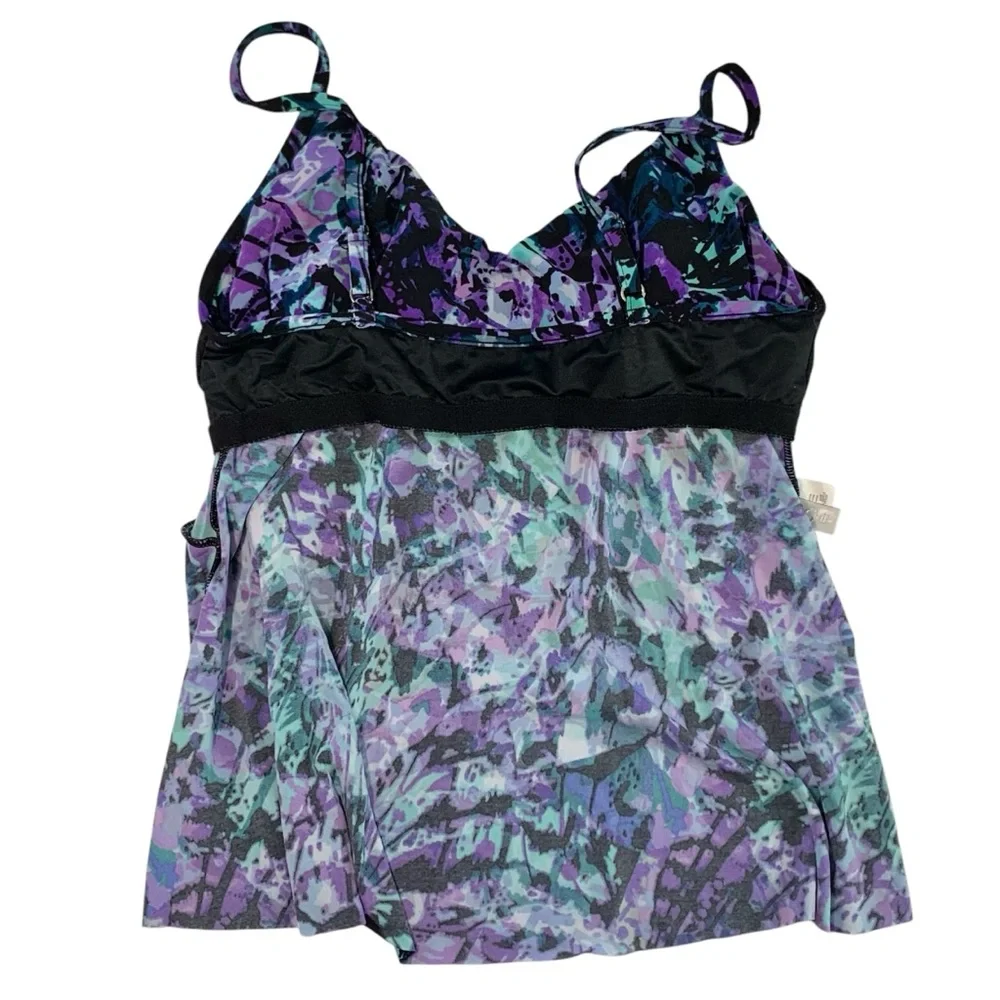 MAGIC SUIT Chasing Butterflies Chloe Tankini  Top Sz 12